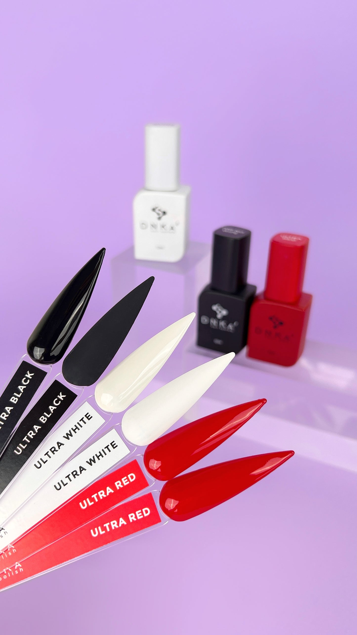 COLOR GEL POLISH "DNKa", 12 ml ULTRA BLACK