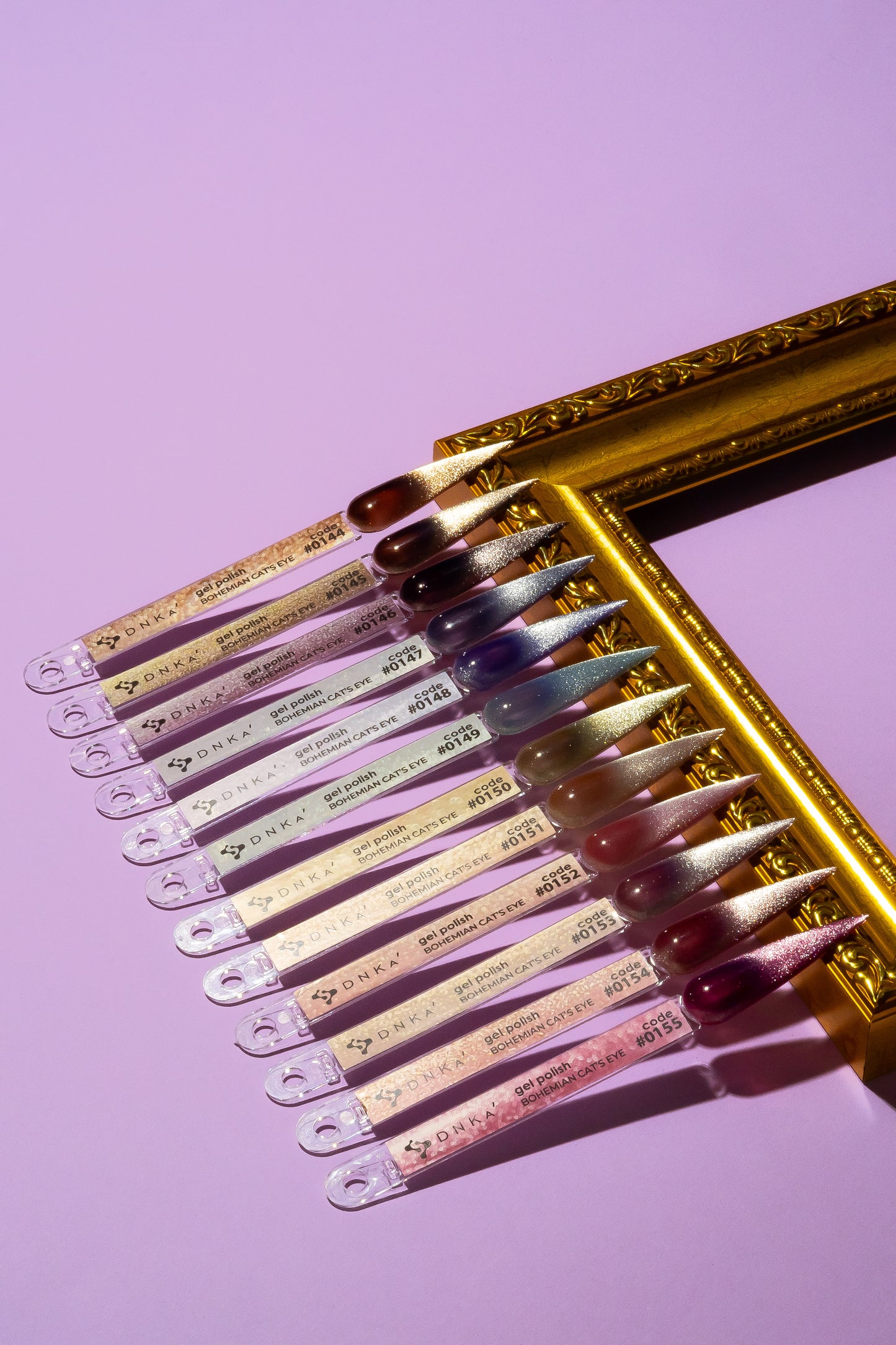 COLOR GEL POLISH "DNKa", 12 ml #0149 CAT EYE