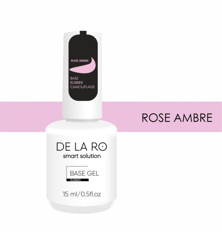 BASE Rubber Camouflage Rose Ambre – 15ml DELARO - More than nail store