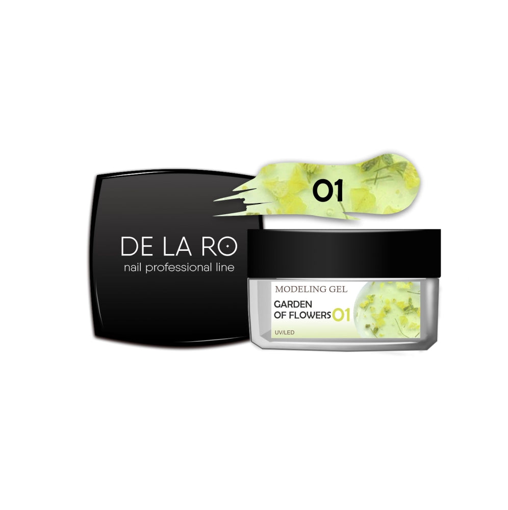 Modeling gel one-phase Garden of Flowers 01 - 15gr DE LA RO