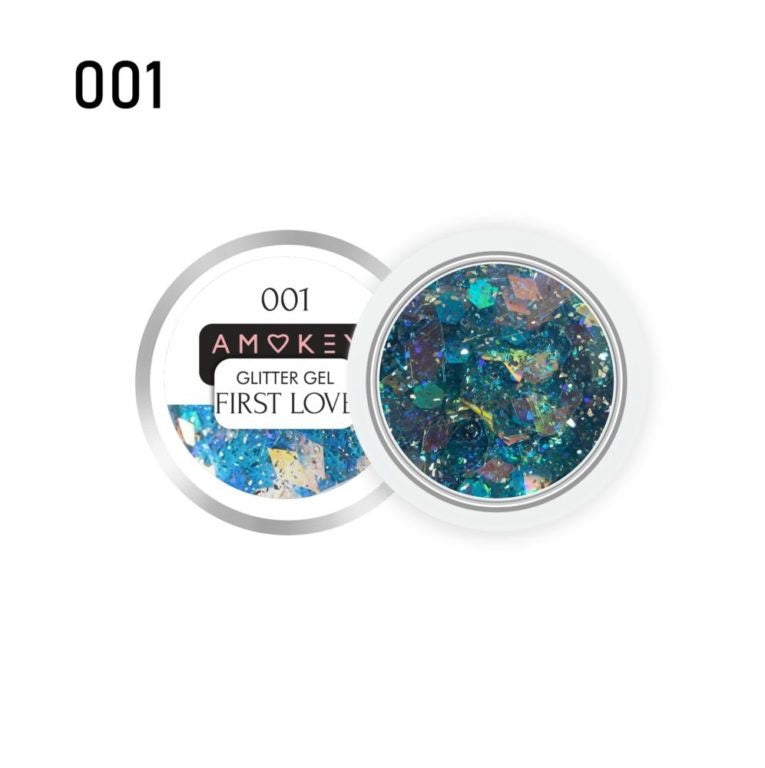 GLITTER GEL FIRST LOVE 001 - AMOKEY