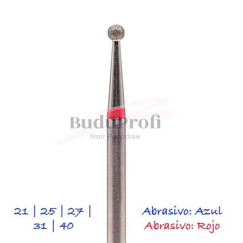 Fresa Diamante Bola 21 -40 ROJO KAZAN