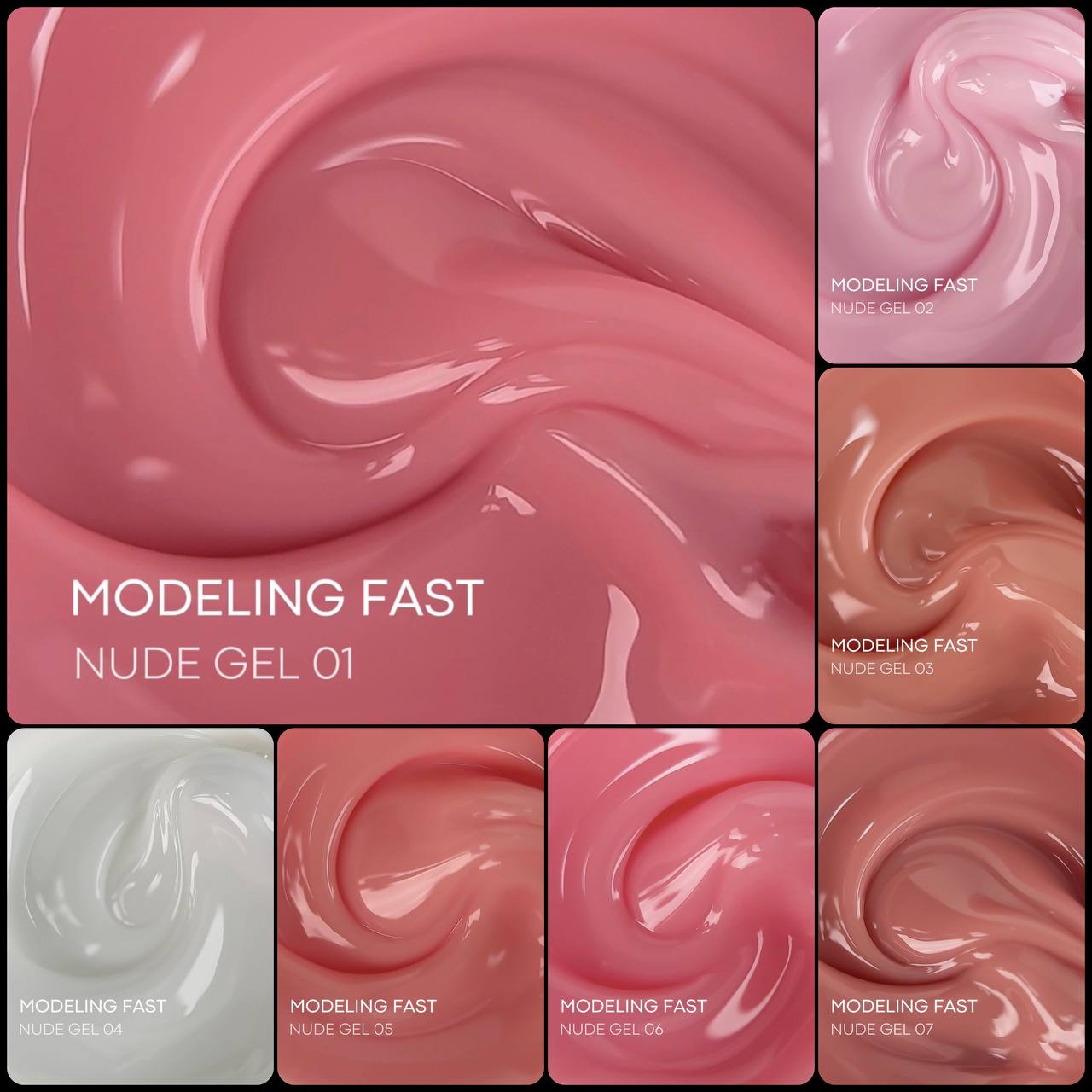 Gel modelador monofásico Fast Nude Gel 04 – 15g AMOKEY