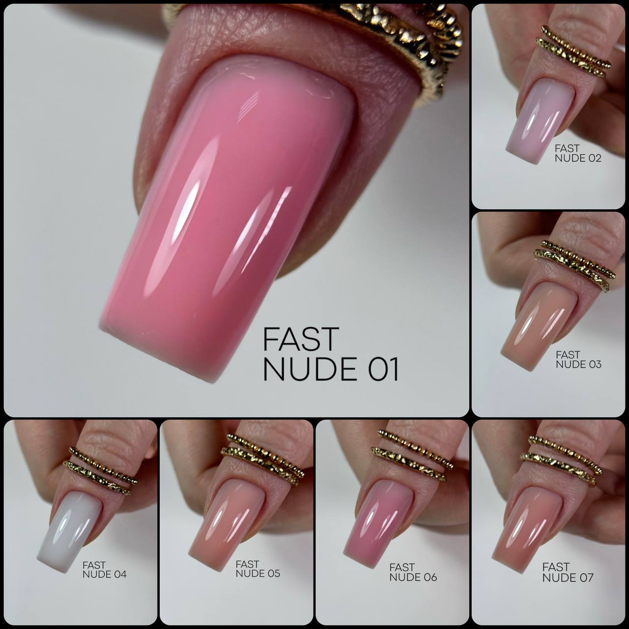 Gel modelador monofásico Fast Nude Gel 02 – 15g AMOKEY