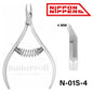 Nippon Nippers Alicates, Serie 1, Hoja 4 mm, Muelle Espiral, N-01S-4. SKU: N