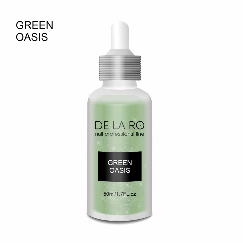 Dry cuticle oil with shimmer Green Oasis - 50ml