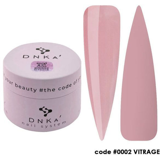 DNKa' SOLID ACRYGEL, 30ml (in jar)  #0002 VITRAGE
