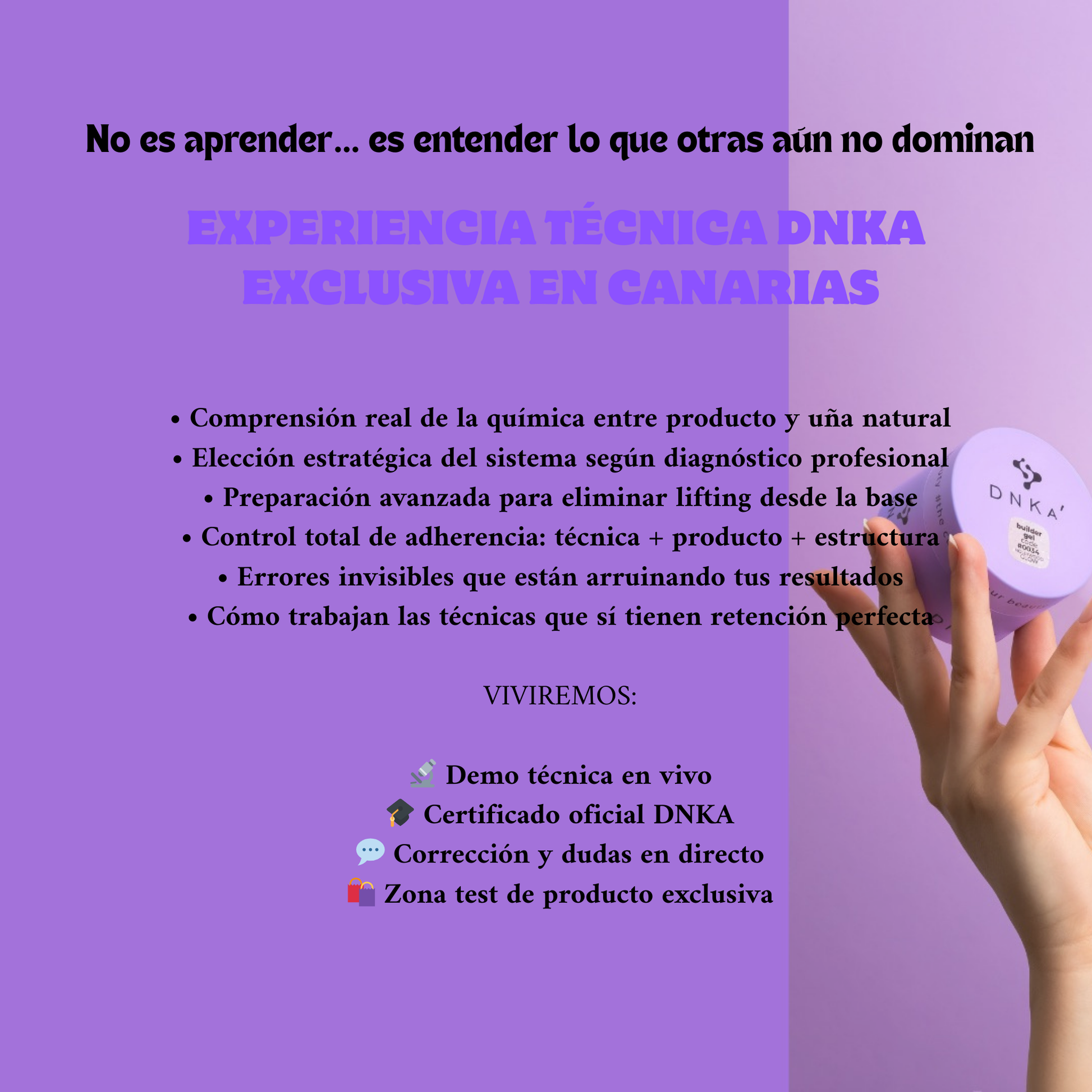 DNKA Experience: La Ciencia del Producto sobre la Uña Natural - More than nail store