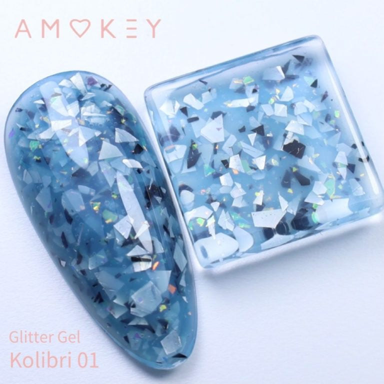 GLITTER GEL  KOLIBRI 01 - AMOKEY
