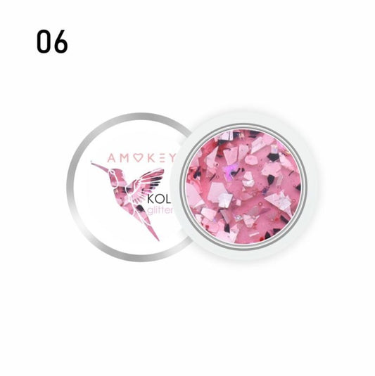 GLITTER GEL  KOLIBRI 06 - AMOKEY