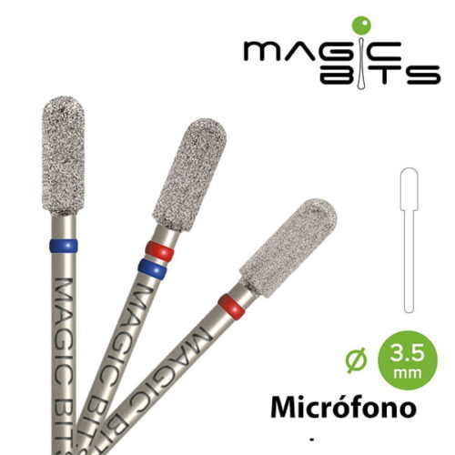 Fresa Diamante Micrófono 3.5 mm - Azul BIOTECH