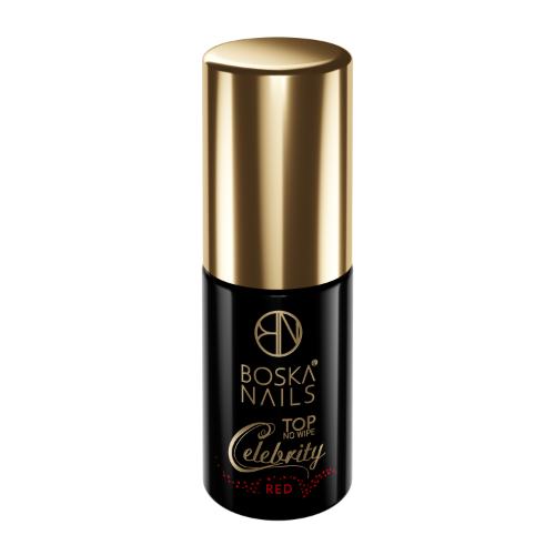 Top Coat Celebrity Red No Wipe - 6ml BOSKANAILS